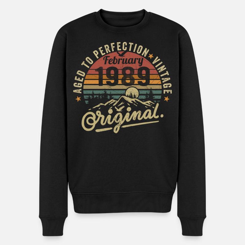 Février 1989 - Pull Premium bio Homme - noir