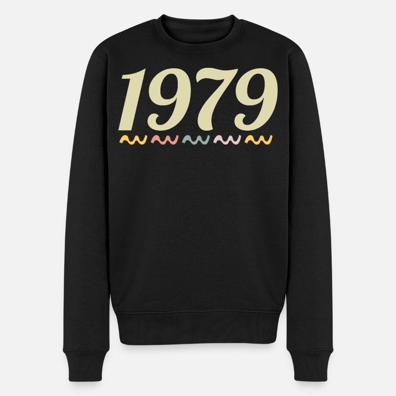 1979 - Männer Premium Bio Pullover - Schwarz