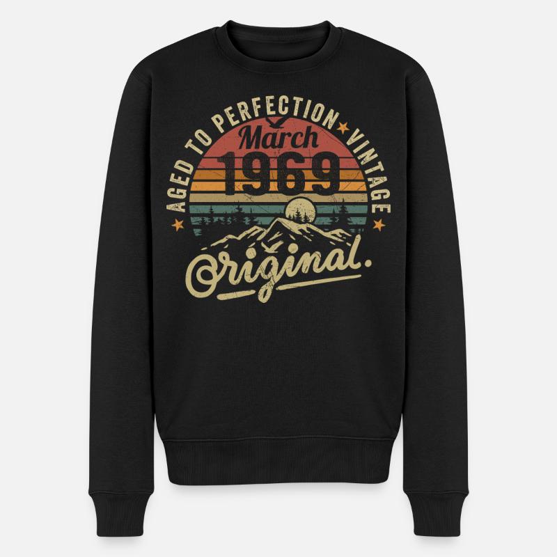 Mars 1969 - Pull Premium bio Homme - noir