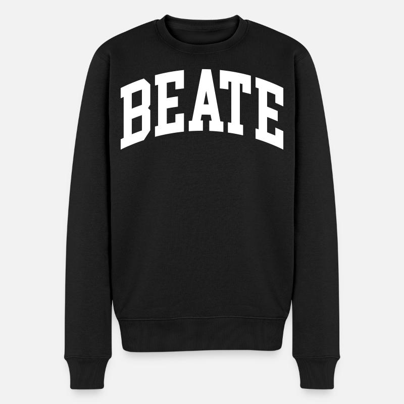 Beate - Männer Premium Bio Pullover - Schwarz