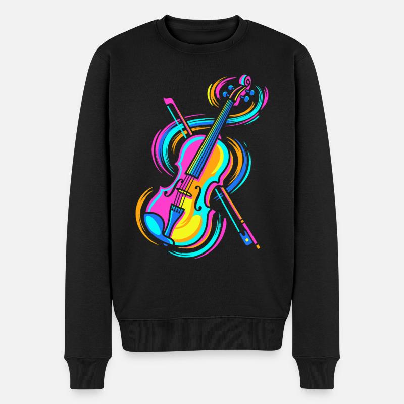 violon - Pull Premium bio Homme - noir