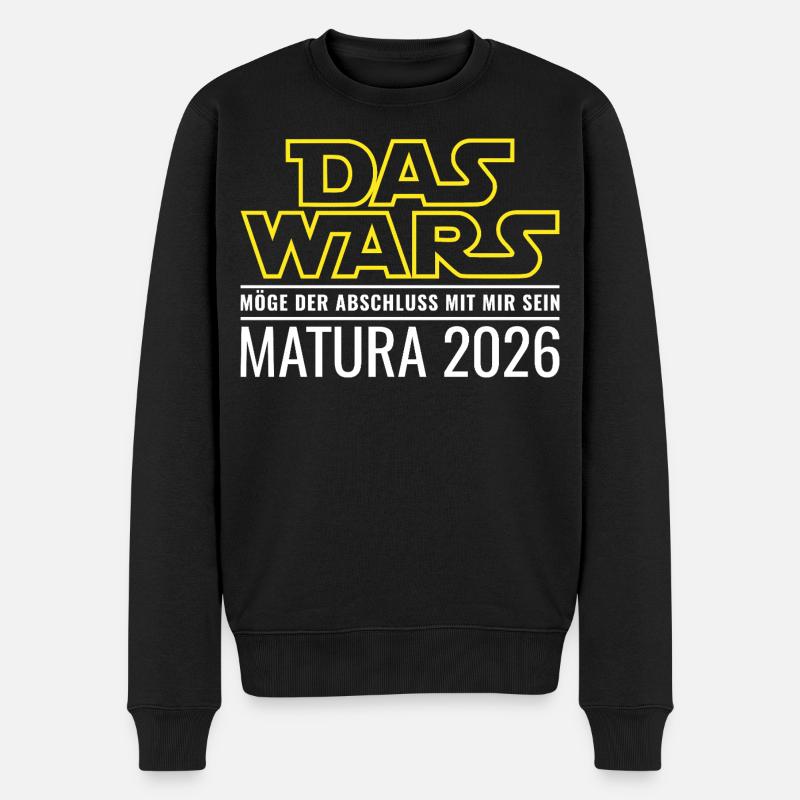 Matura 2026 Das wars - Männer Premium Bio Pullover - Schwarz
