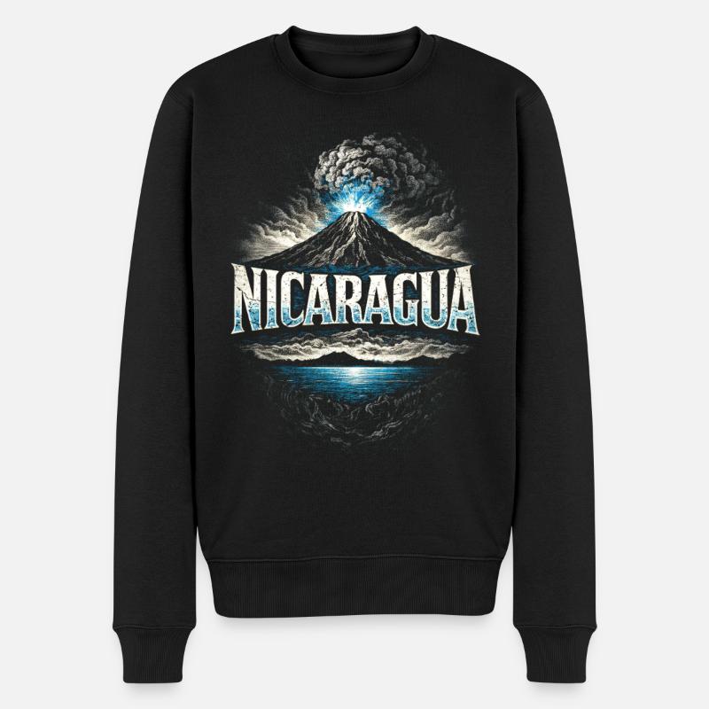 Nicaragua Nicaragisch - Männer Premium Bio Pullover - Schwarz