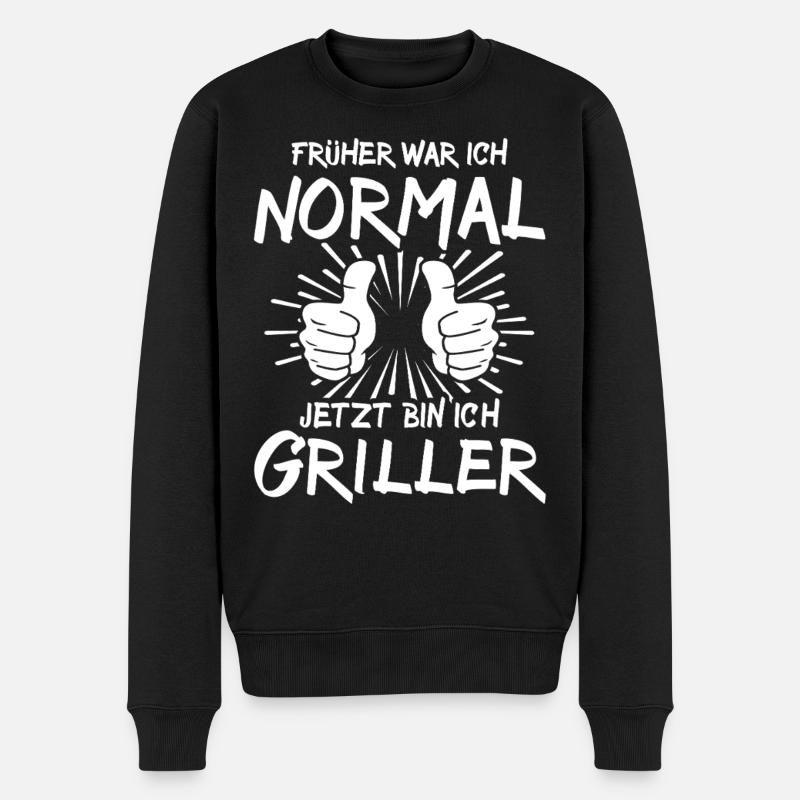 Griller - Männer Premium Bio Pullover - Schwarz