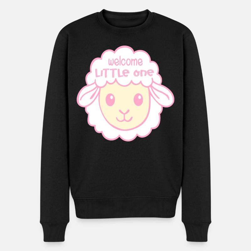 Bienvenue à la Brebis Bébé - Pull Premium bio Homme - noir