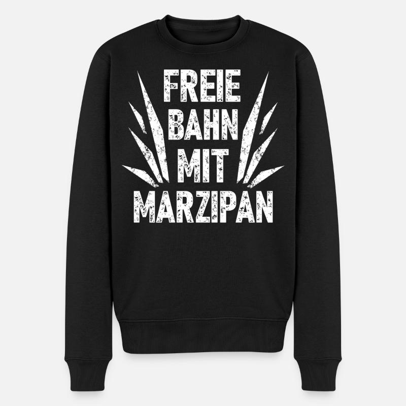 Freie Bahn Mit Marzipan - Männer Premium Bio Pullover - Schwarz