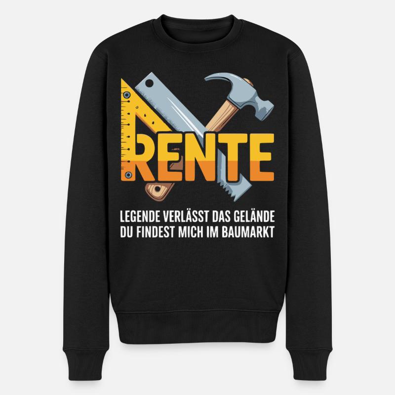 Pension dans la quincaillerie – logo d’outils - Pull Premium bio Homme - noir