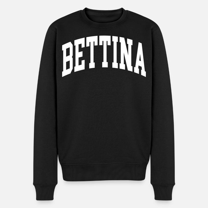 Bettina - Männer Premium Bio Pullover - Schwarz