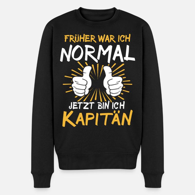 Capitaine Spruch - Pull Premium bio Homme - noir