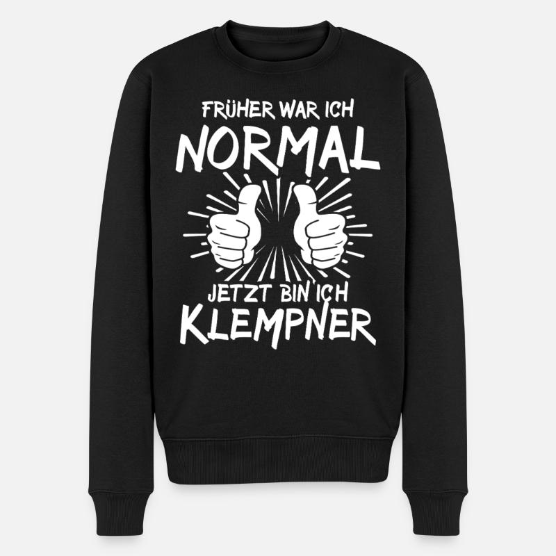 plombier - Pull Premium bio Homme - noir