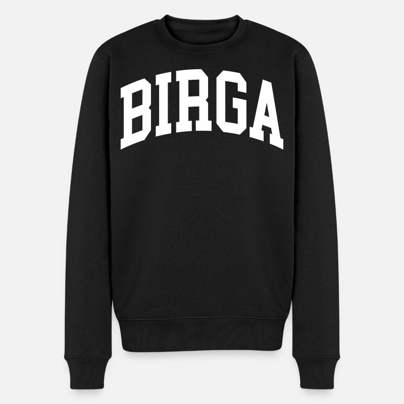 Birga - Männer Premium Bio Pullover - Schwarz
