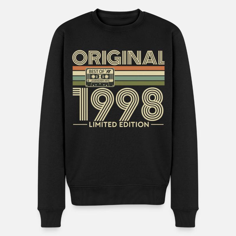 Originale limitierte Ausgabe von 1998 - Männer Premium Bio Pullover - Schwarz