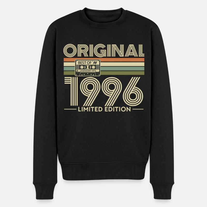 Originale limitierte Edition von 1996 - Männer Premium Bio Pullover - Schwarz