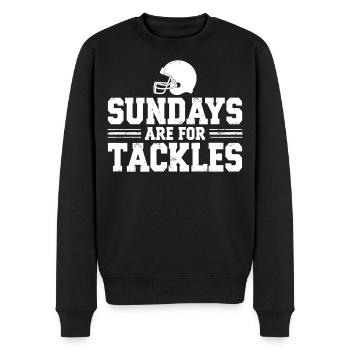 Sundays are for Tackles Football Fan Sport - Men's Premium Organic Jumper - black - Front - Nico (187cm)