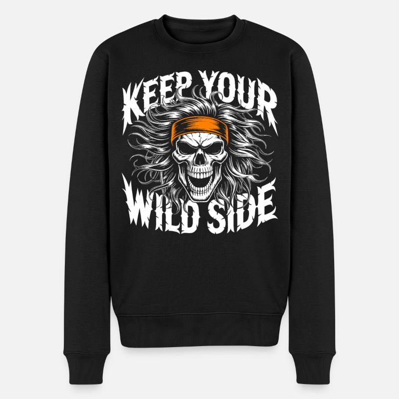 Garde ton côté sauvage - Pull Premium bio Homme - noir