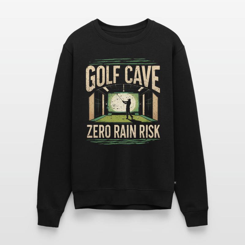 Simulateur de golf, grotte de golf, zéro risque de pluie Pull Premium bio Homme