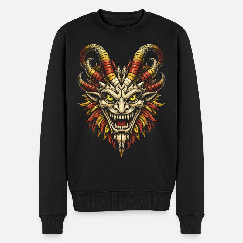 Dominikanisch - Männer Premium Bio Pullover - Schwarz