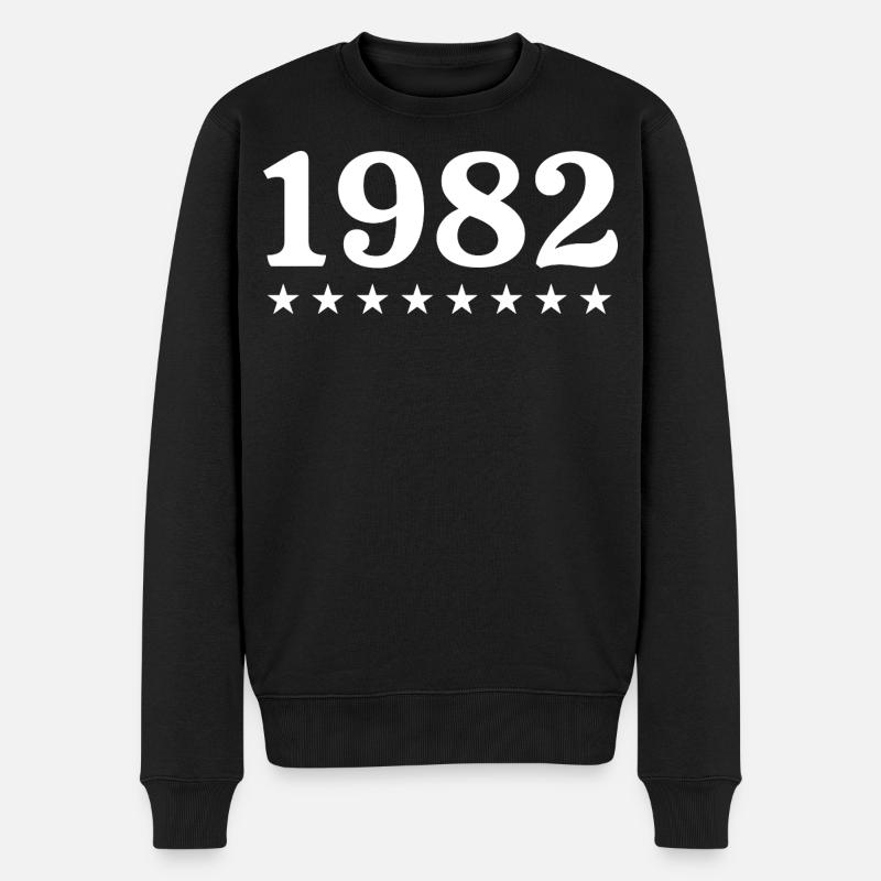 1982 Limited Edition 1982 Retro 1982 - Männer Premium Bio Pullover - Schwarz