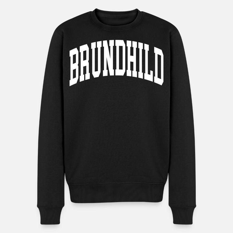 Brundhild - Männer Premium Bio Pullover - Schwarz