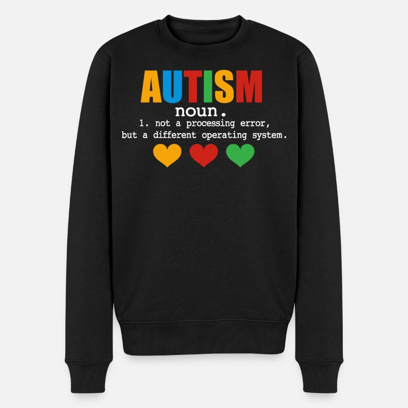 Autism Definition - Männer Premium Bio Pullover - Schwarz