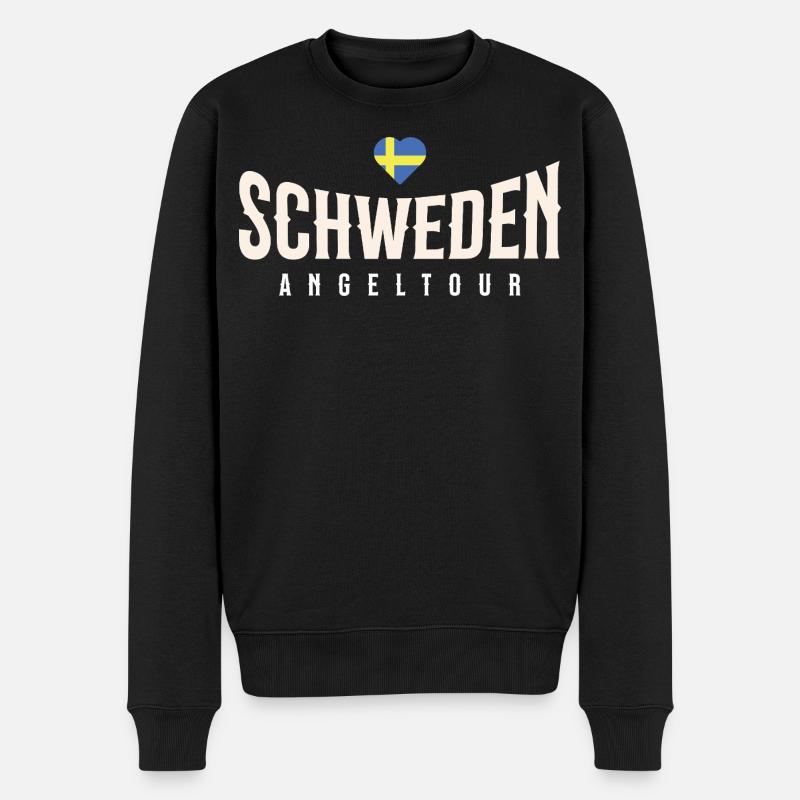 Schweden Angeltour - Männer Premium Bio Pullover - Schwarz