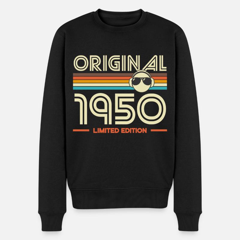 Original 1950 Retro Tee - Pull Premium bio Homme - noir