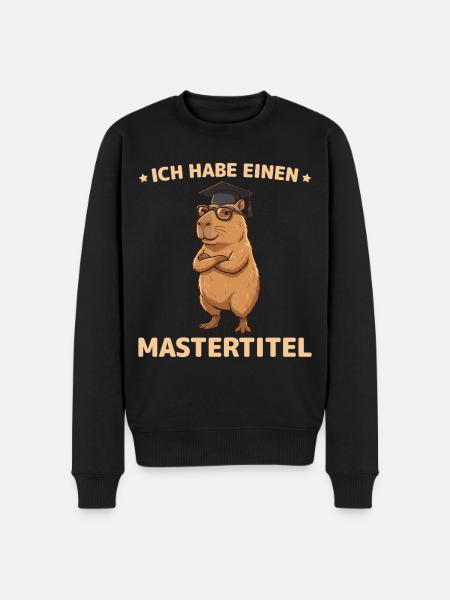 Master 2026 Capybara Master's Exam Passed - Men's Premium Organic Jumper - black