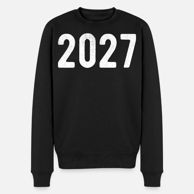 2027 - Männer Premium Bio Pullover - Schwarz