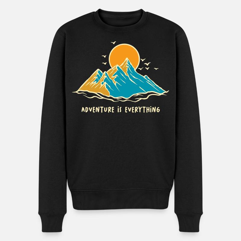 L’aventure, c’est tout, Shirt - Pull Premium bio Homme - noir