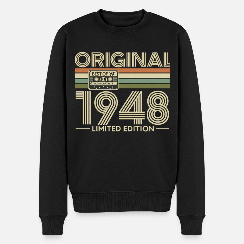 Original 1948 Retro Cassette Tee - Pull Premium bio Homme - noir