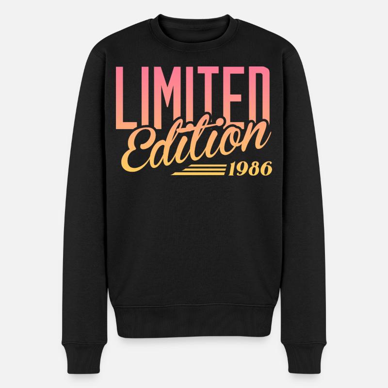 1986 Édition limitée - Pull Premium bio Homme - noir