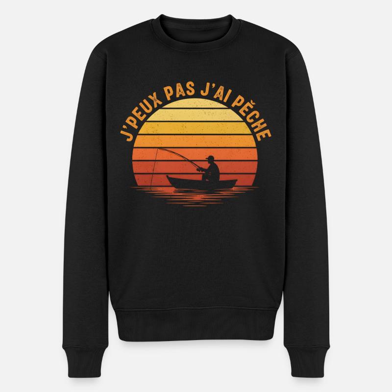 J'peux pas j'ai pêche - Pull Premium bio Homme - noir