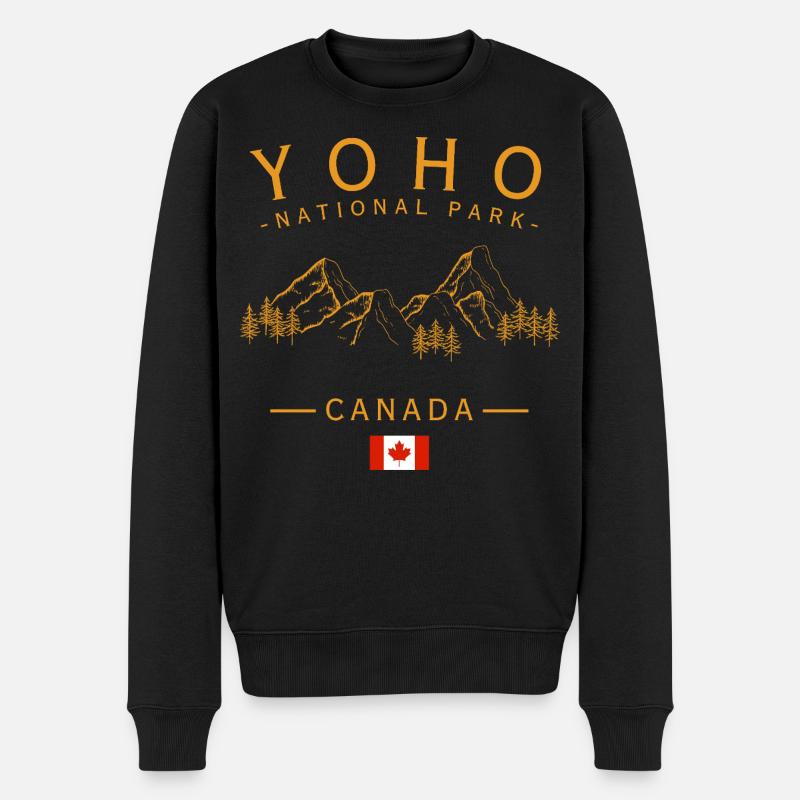 Yoho National Park Canada  - Männer Premium Bio Pullover - Schwarz