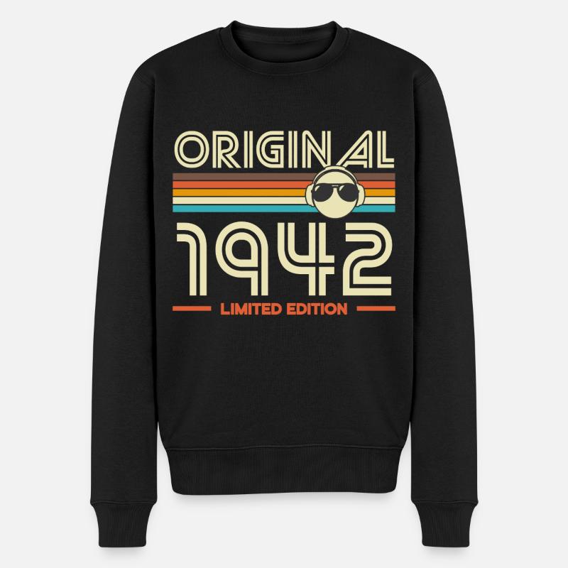Originale Retro-Edition von 1942 - Männer Premium Bio Pullover - Schwarz