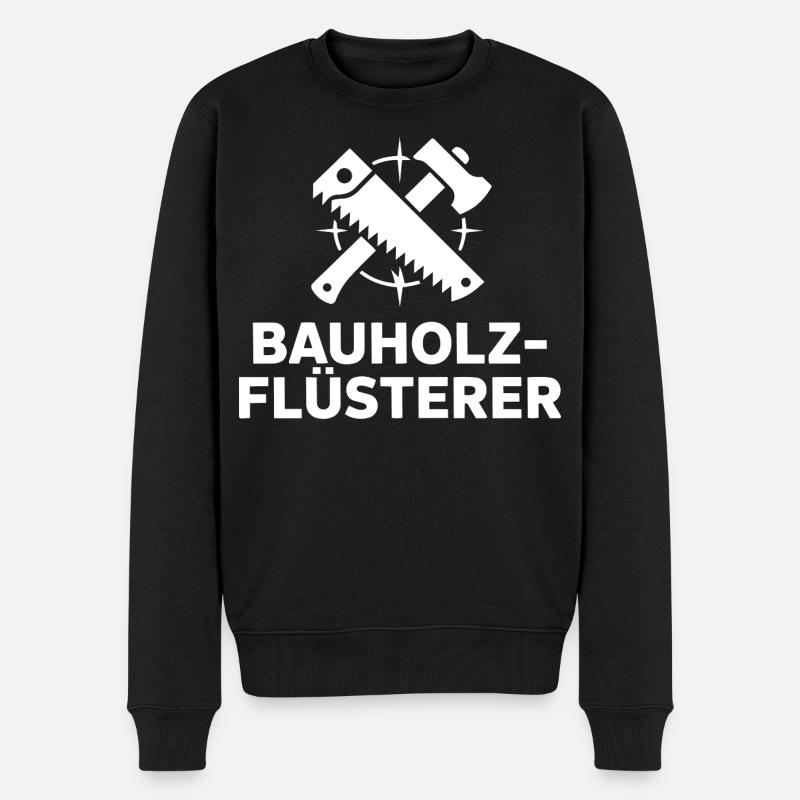 Zimmermann Zimmerer - Männer Premium Bio Pullover - Schwarz