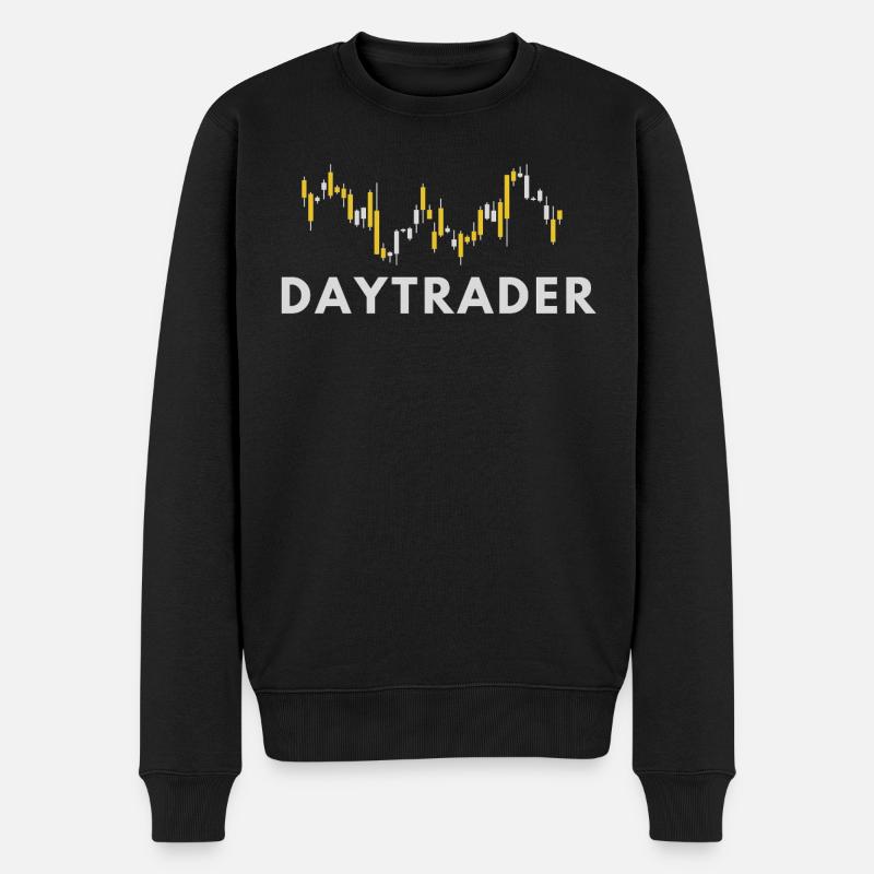 Trader - Négociation d’actions en bourse - Pull Premium bio Homme - noir