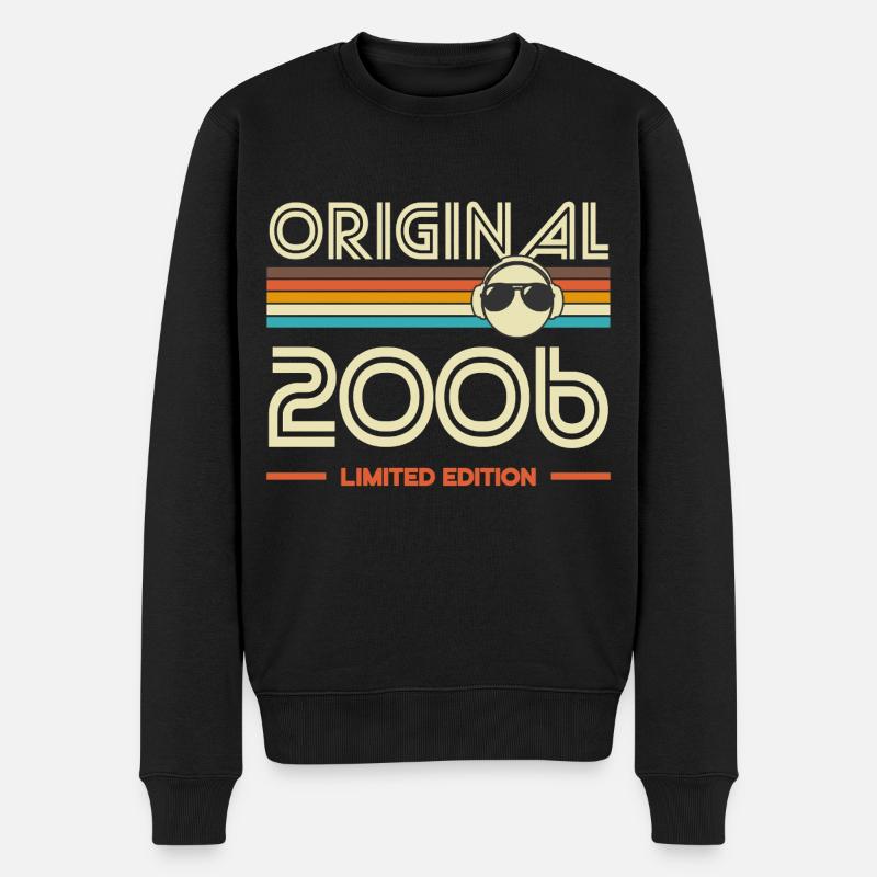 Original 2006 Limited Edition - Männer Premium Bio Pullover - Schwarz