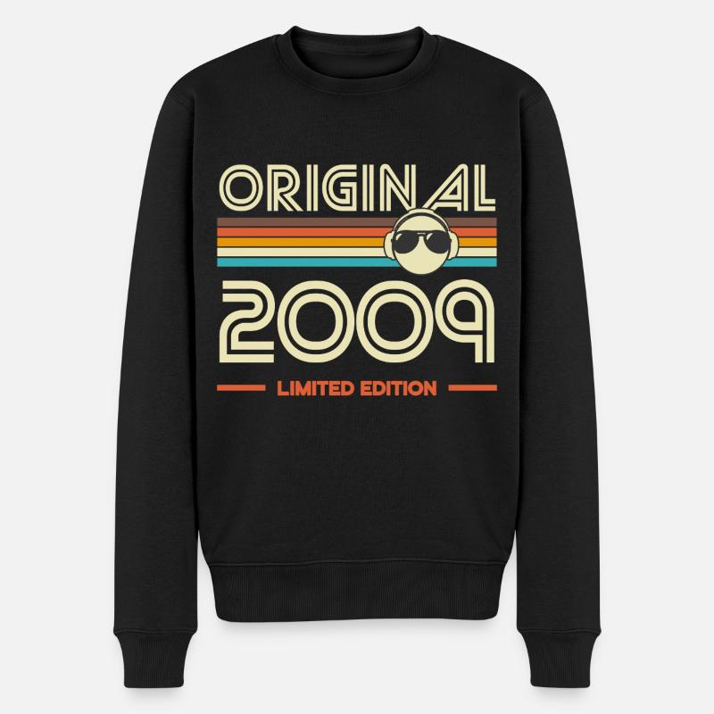 Originale limitierte Edition 2009 - Männer Premium Bio Pullover - Schwarz