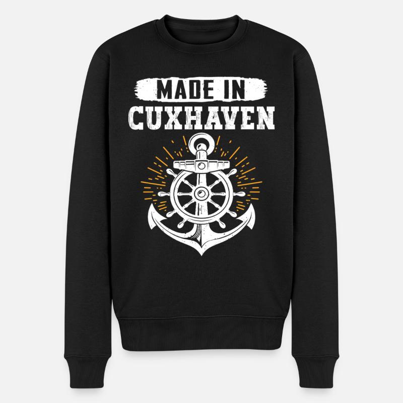 Cuxhaven MADE IN CUXHAVEN Fun - Pull Premium bio Homme - noir