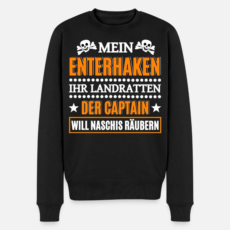 Capitaine pirate Nashi - Pull Premium bio Homme - noir