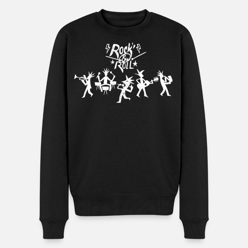 Groupe de Rock 'N' Roll - Pull Premium bio Homme - noir