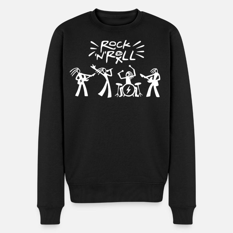 Groupe de rock and roll - Pull Premium bio Homme - noir