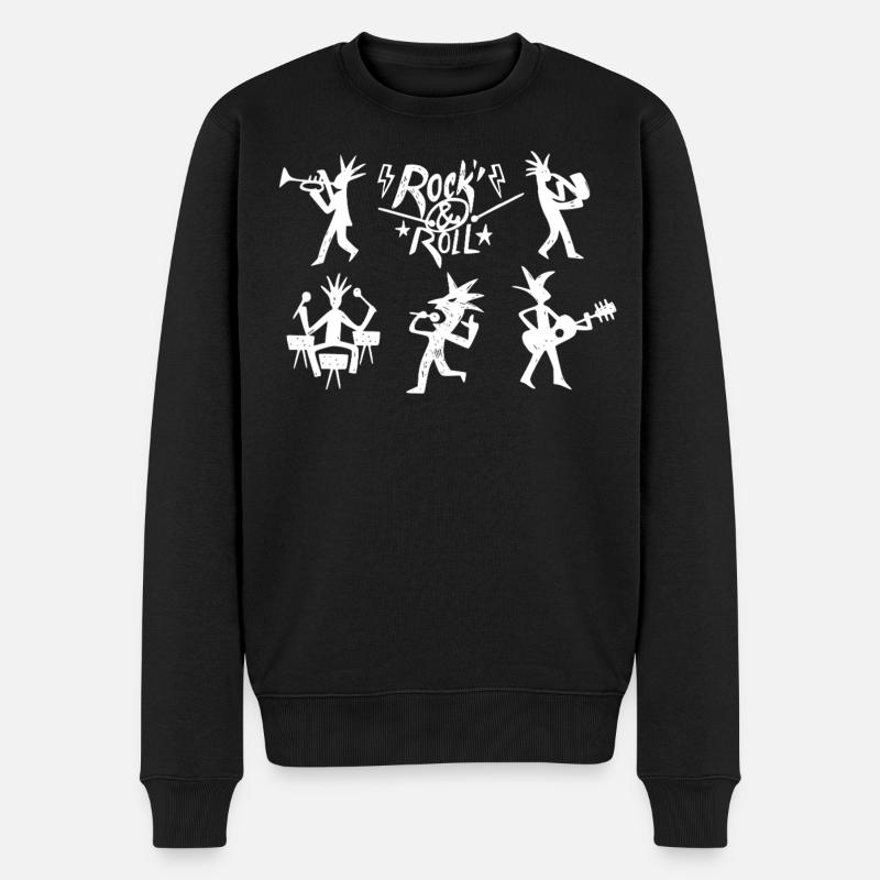 Groupe de rock and roll - Pull Premium bio Homme - noir