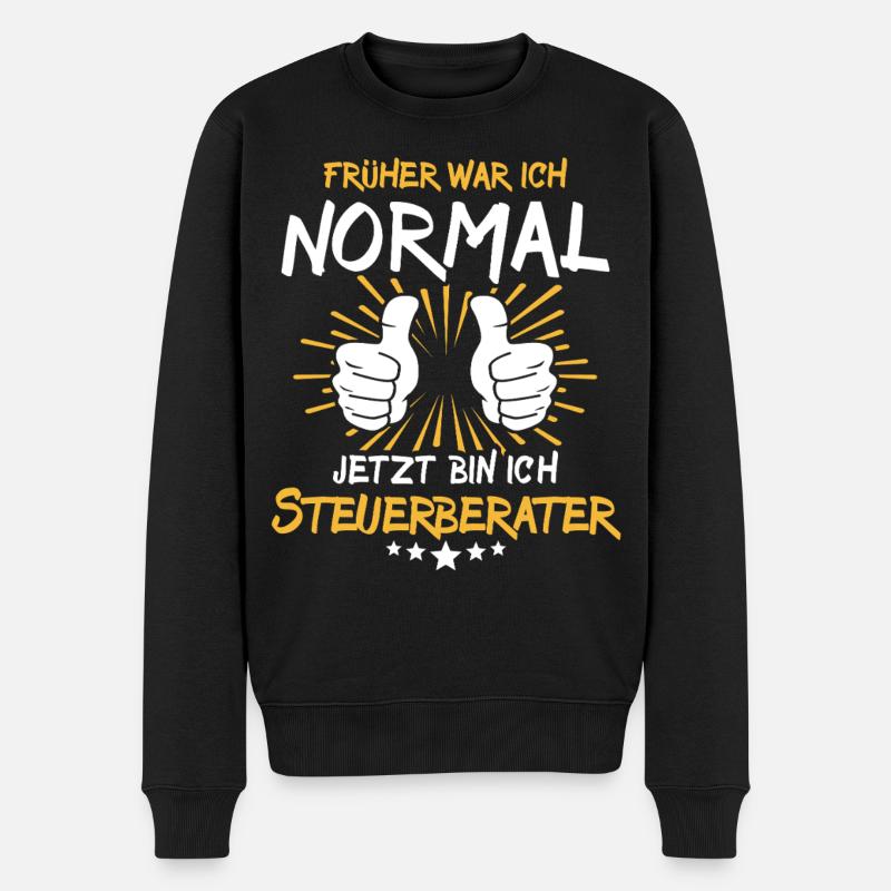 Steuerberater Spruch - Männer Premium Bio Pullover - Schwarz
