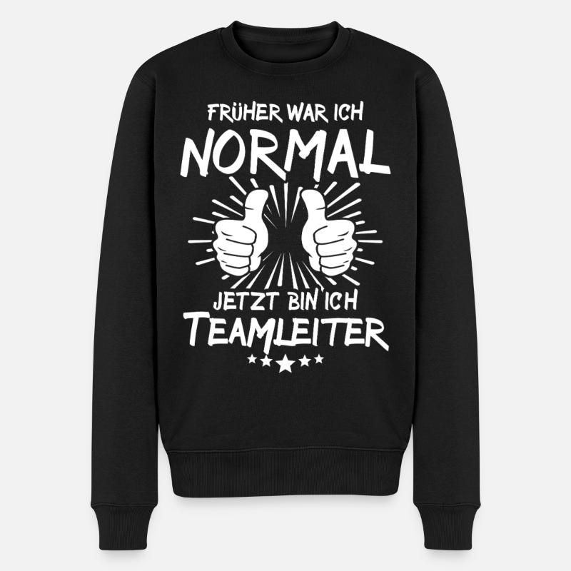 Teamleiter - Männer Premium Bio Pullover - Schwarz