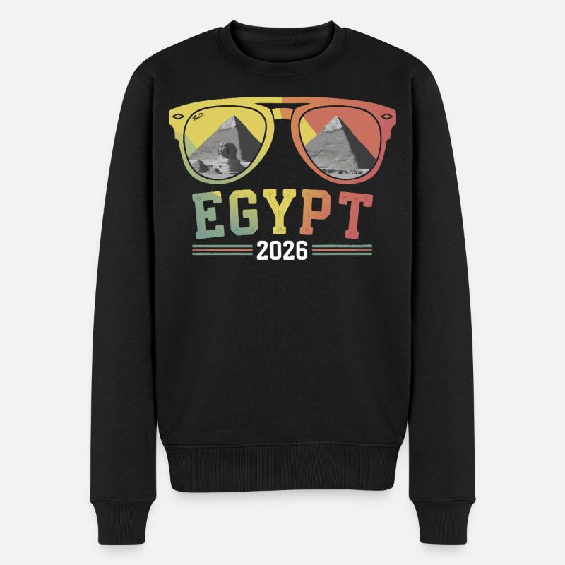 Vacances en Égypte 2026 Pyramides - Pull Premium bio Homme - noir