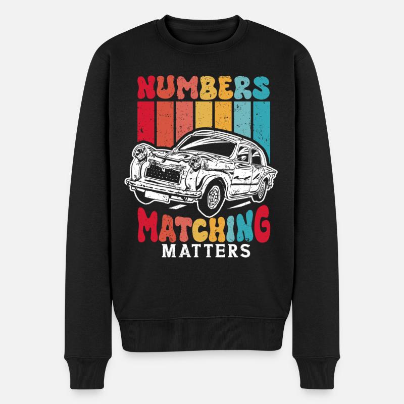 Auto Restauration Numbers Matching Matters - Männer Premium Bio Pullover - Schwarz