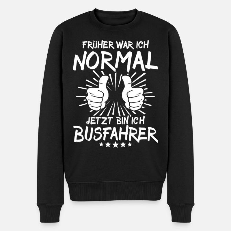Busfahrer - Männer Premium Bio Pullover - Schwarz