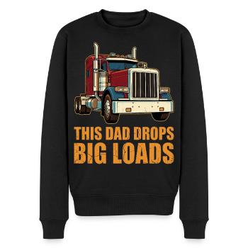 Routier Chauffeur de semi-remorque Père Père - Pull Premium bio Homme - noir - Devant - Nico (187cm)