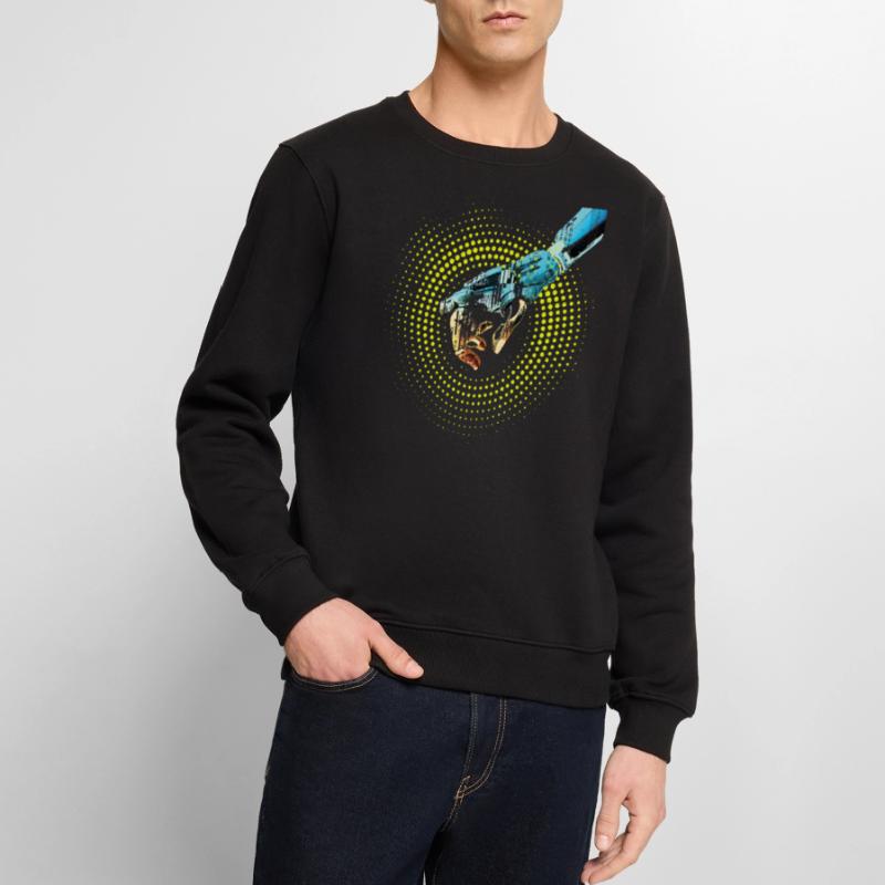 ordinateur main robot IA code cyborg numérique pc Pull Premium bio Homme